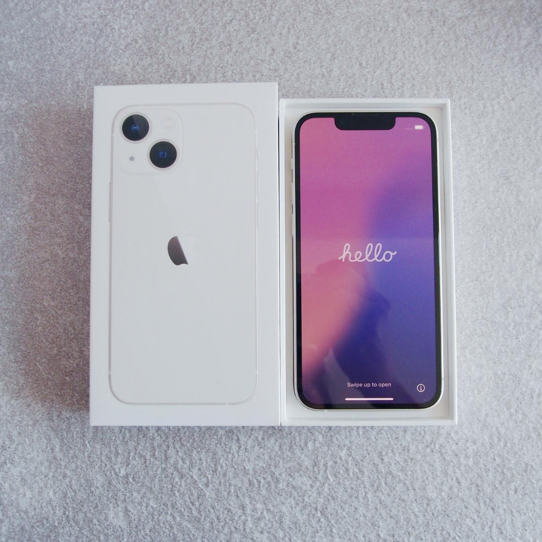 iPhone 13mini 128GB 本体 スターライト バッテリー83%