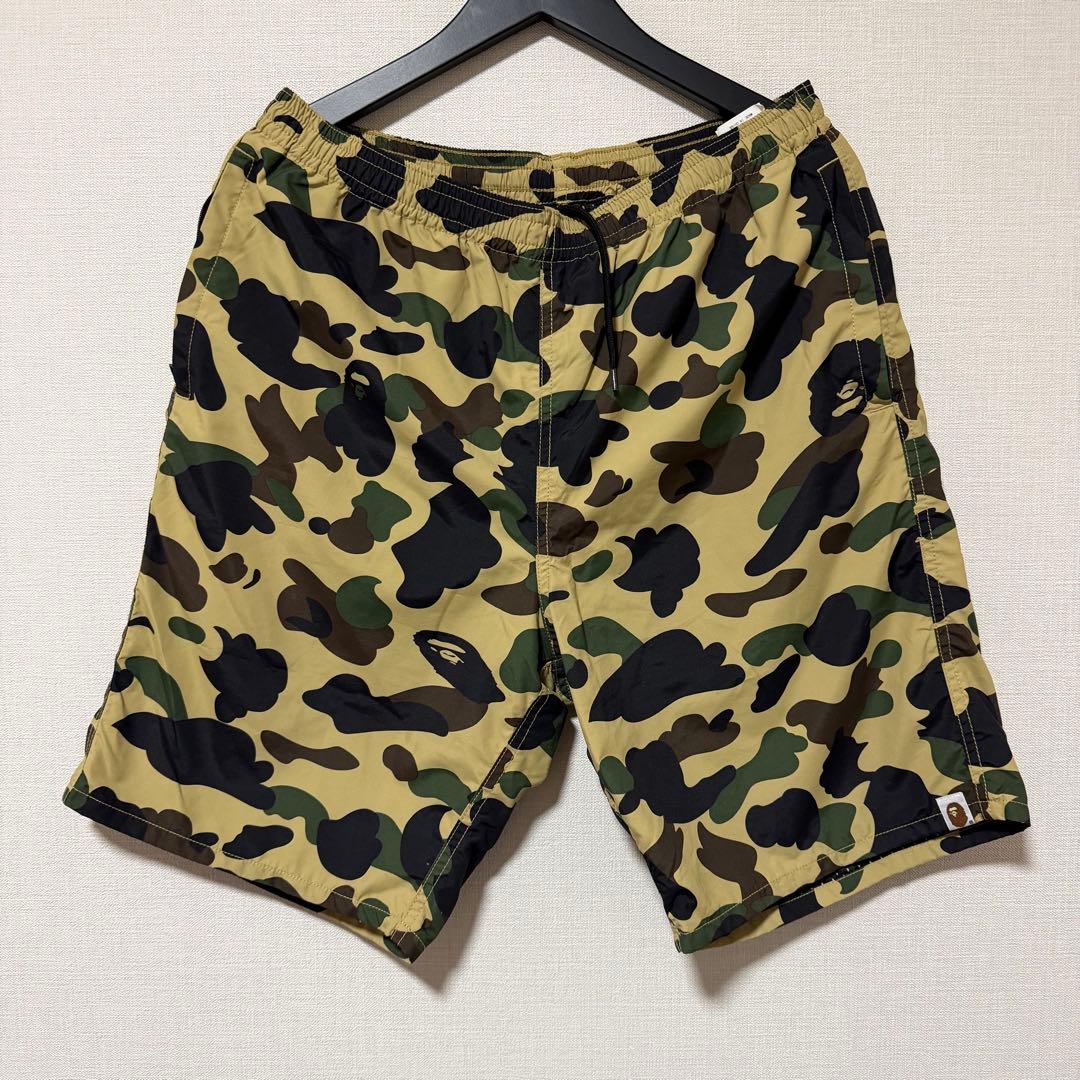 A Bathing Ape 迷彩柄カーキショートパンツ