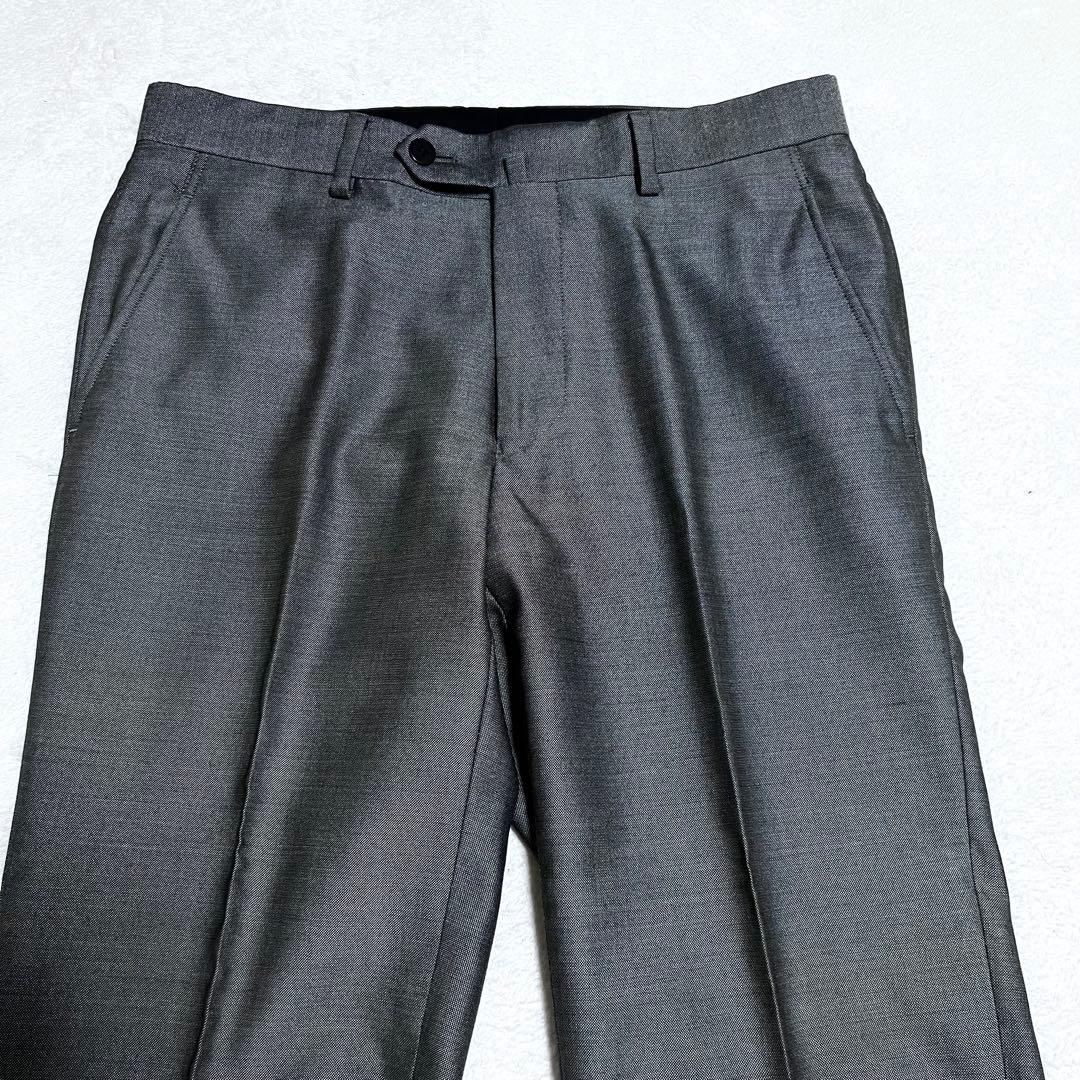 ONLY スーツ 3ピース シルバー シルク混 光沢あり サイズ36