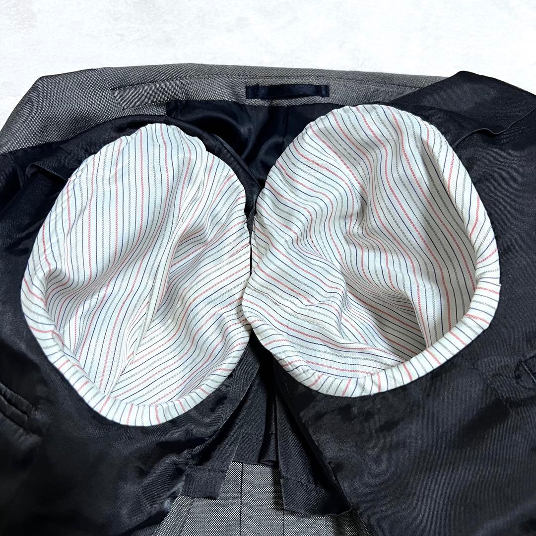 ONLY スーツ 3ピース シルバー シルク混 光沢あり サイズ36