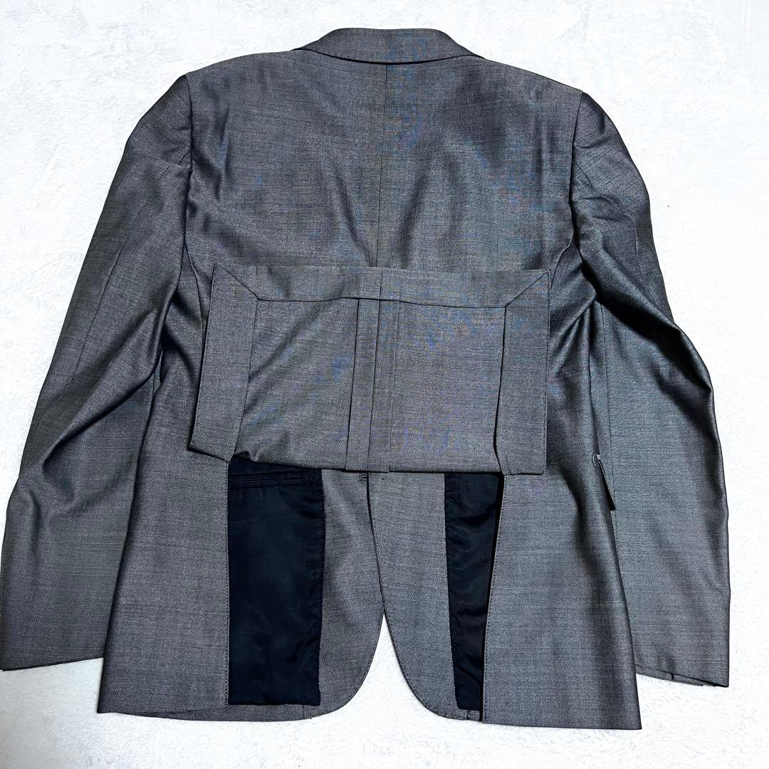 ONLY スーツ 3ピース シルバー シルク混 光沢あり サイズ36