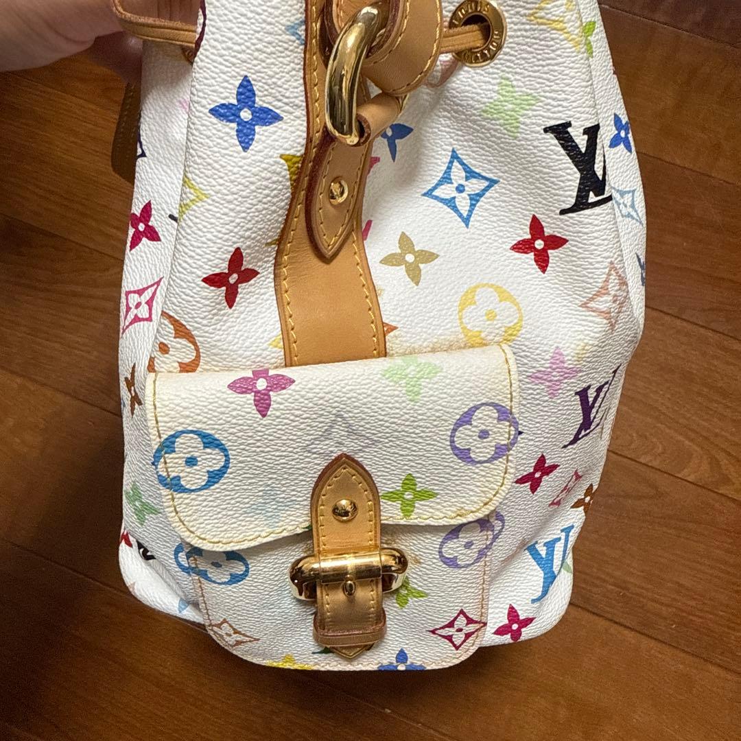 Louis Vuitton バケットバッグ ホワイト/マルチカラー