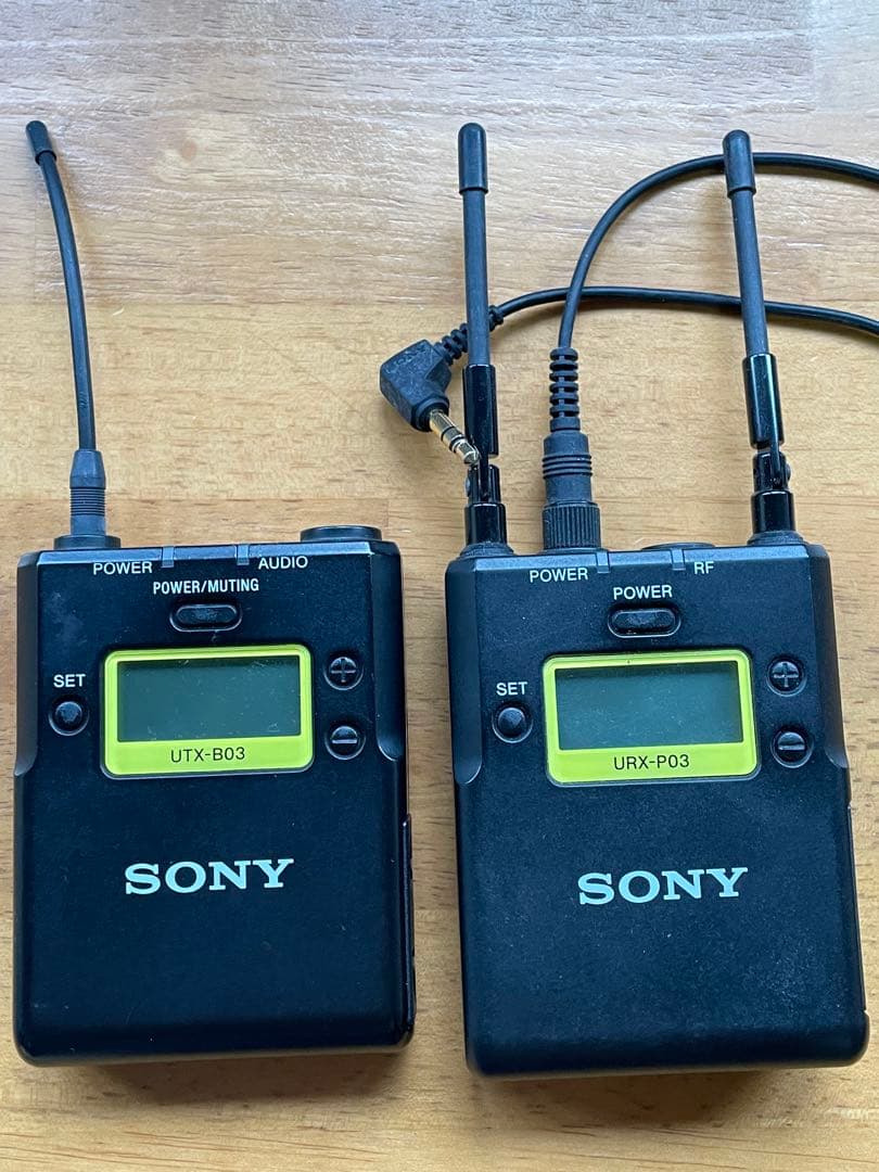SONY ワイヤレスマイク　URX-P03 UTX-B03