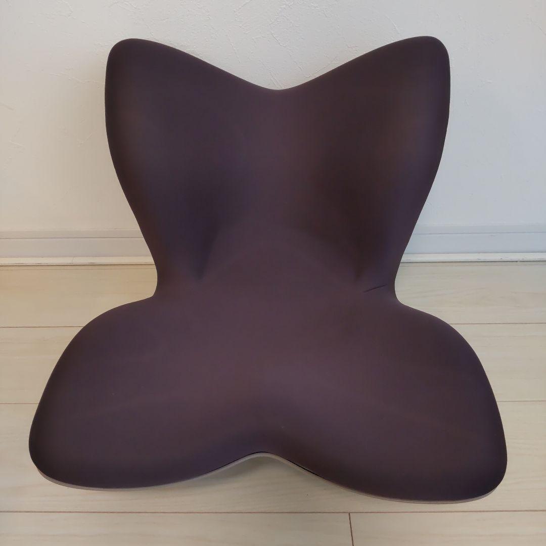 スタイルプレミアム 骨盤サポートチェア 座椅子 ダークパープル