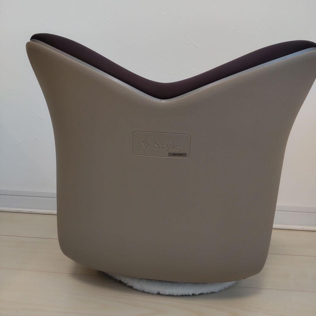 スタイルプレミアム 骨盤サポートチェア 座椅子 ダークパープル