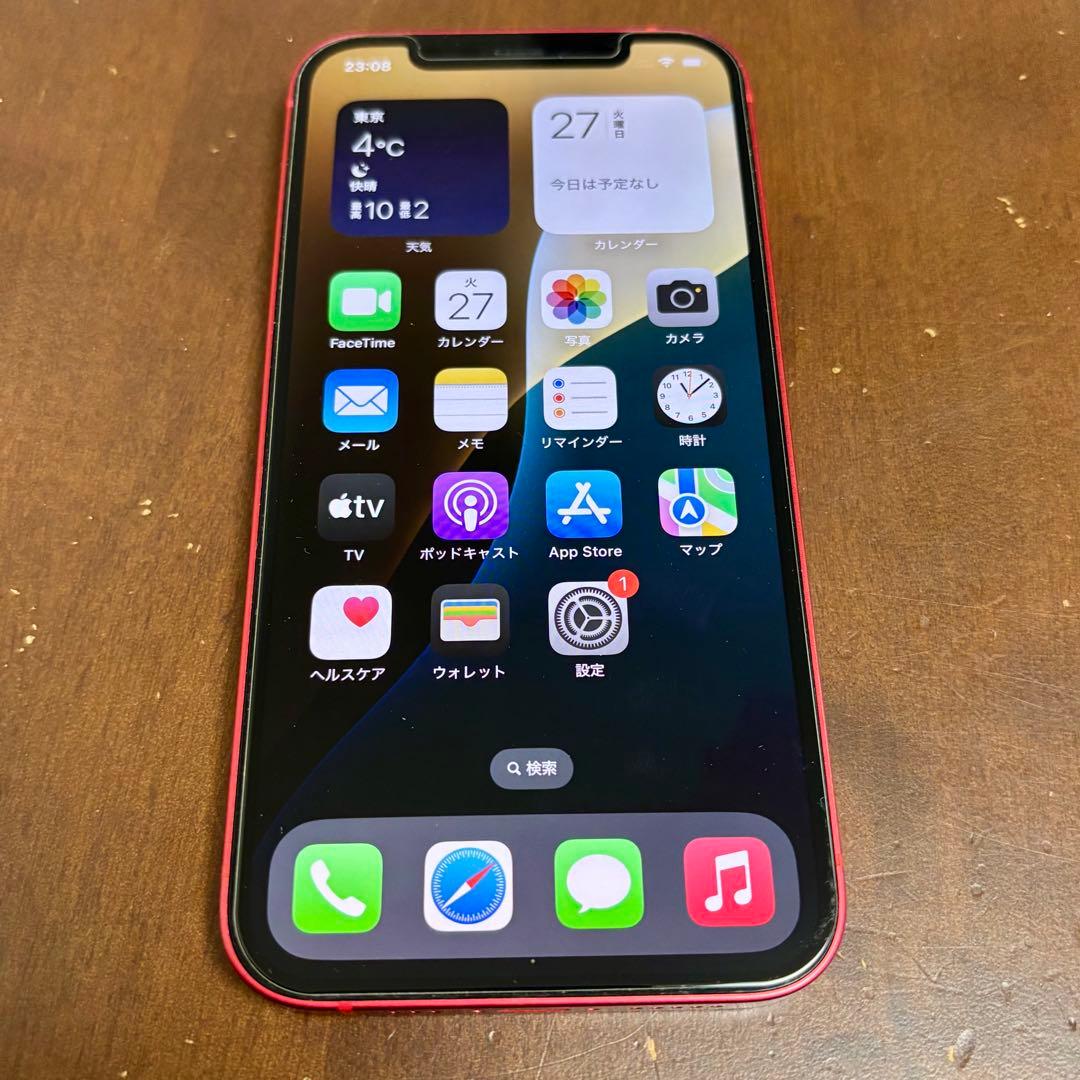 Apple iPhone 12 64GB レッド SIMフリー 付属品完品