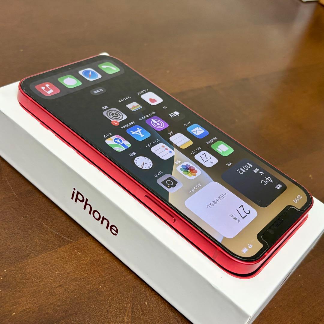 Apple iPhone 12 64GB レッド SIMフリー 付属品完品