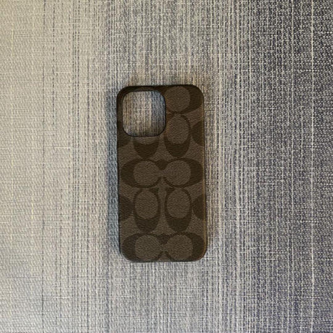 COACH iPhone13pro対応 ケース C8023 GRAPHITE