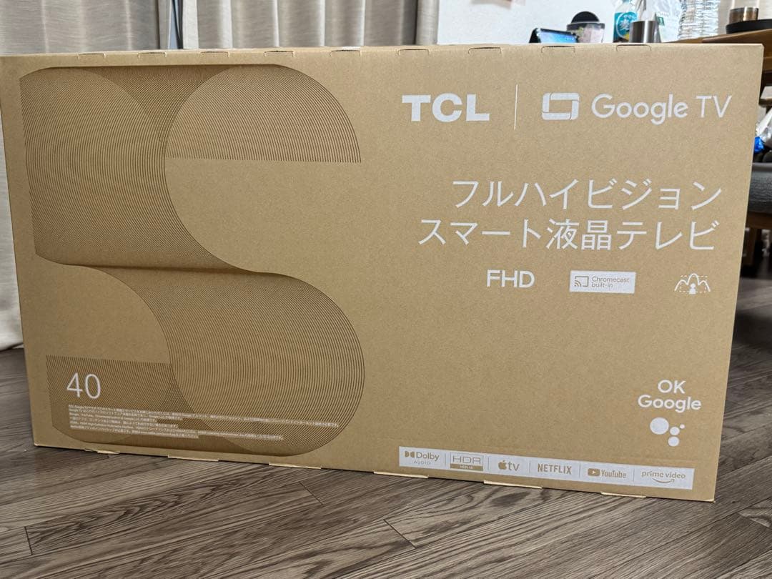 【新品未使用未開封品】TCL フルハイビジョン40型スマート液晶テレビ