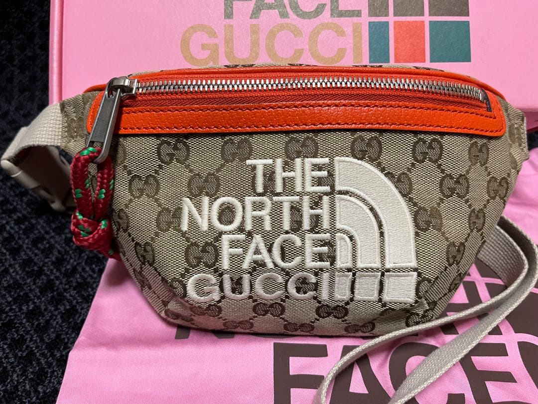 GUCCI×The North Face ノースフェイス　ウエストGGキャンバス