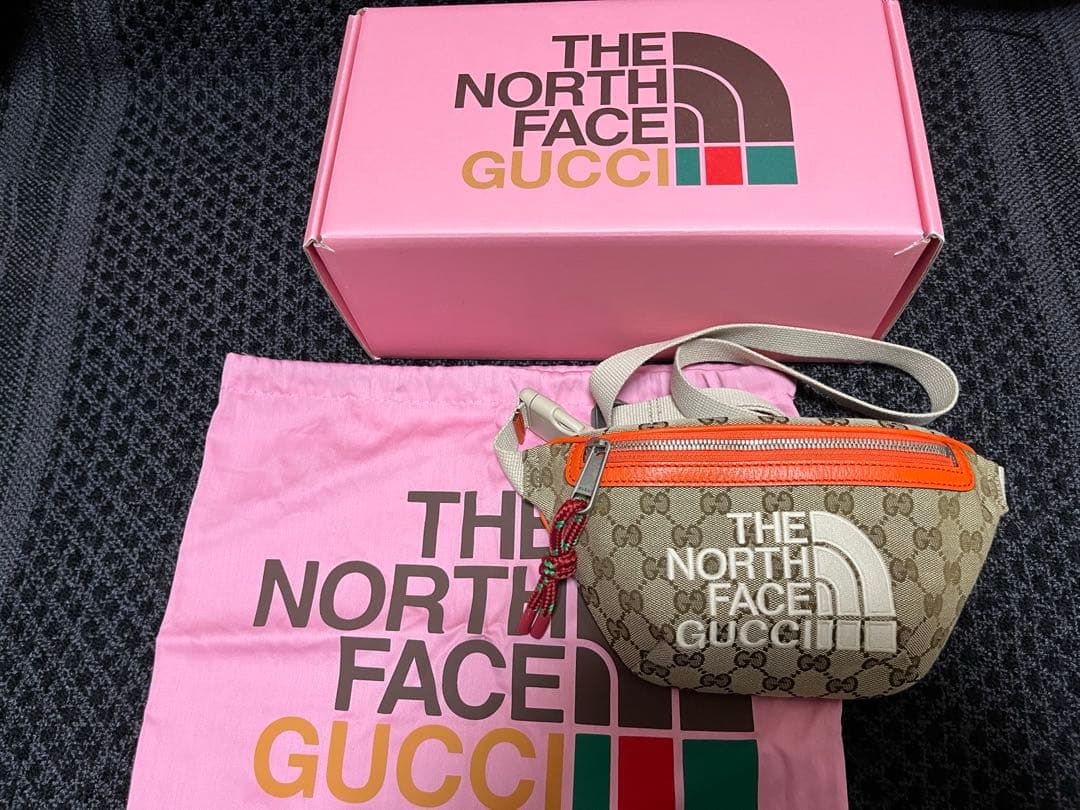 GUCCI×The North Face ノースフェイス　ウエストGGキャンバス