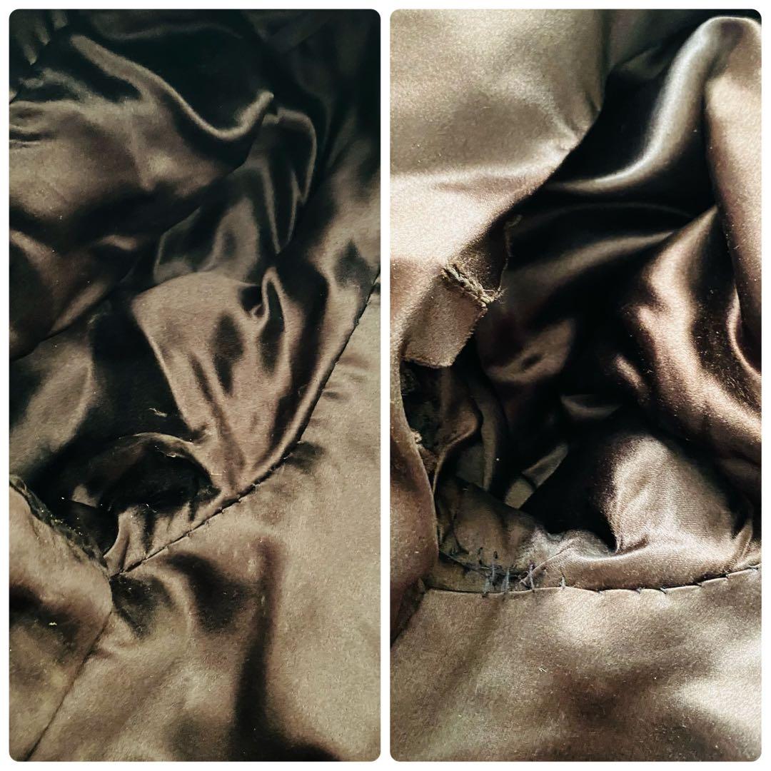 着丈111cm! デミバフミンク マキシ丈 リアルファー 毛皮コート ブラウン