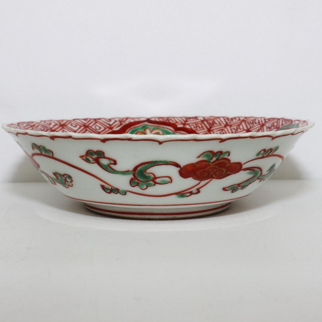 大日本永楽 造 小皿 9客 兎 赤絵 金彩 染付