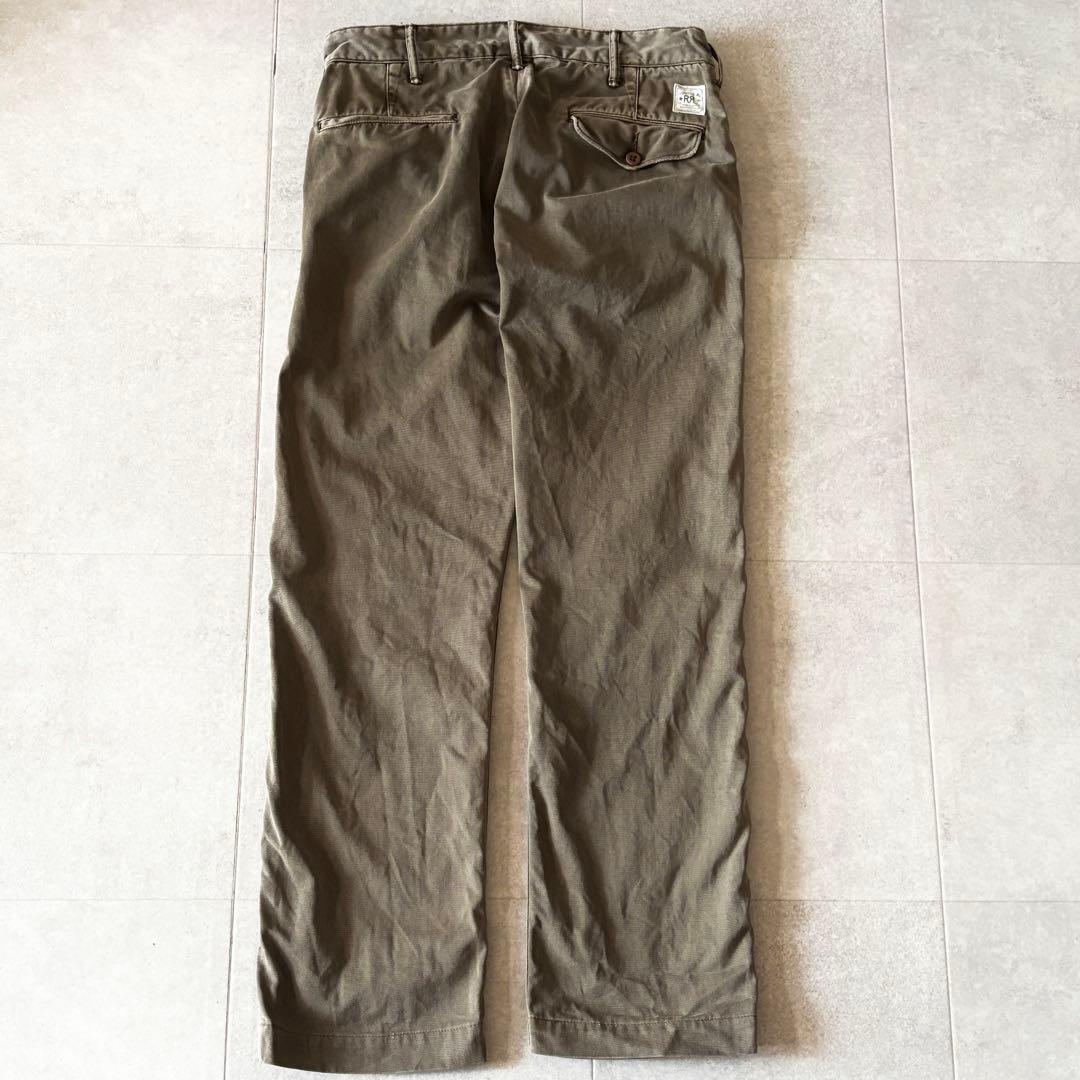 RRL ダブルアールエル チノオフィサーズパンツ W29L32 ダークカーキ