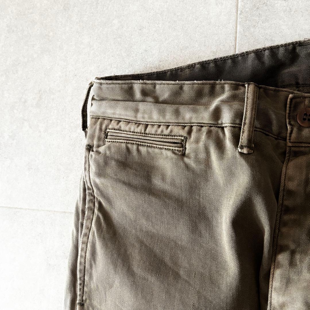RRL ダブルアールエル チノオフィサーズパンツ W29L32 ダークカーキ