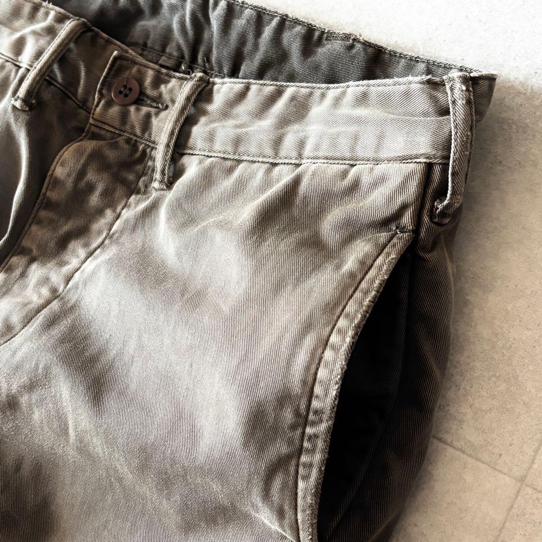 RRL ダブルアールエル チノオフィサーズパンツ W29L32 ダークカーキ