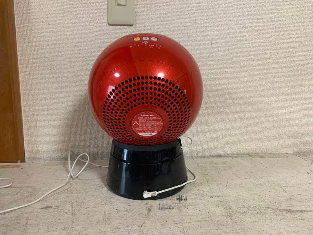 G0713-09★Panasonic F-BM25T レッド 扇風機2016年製