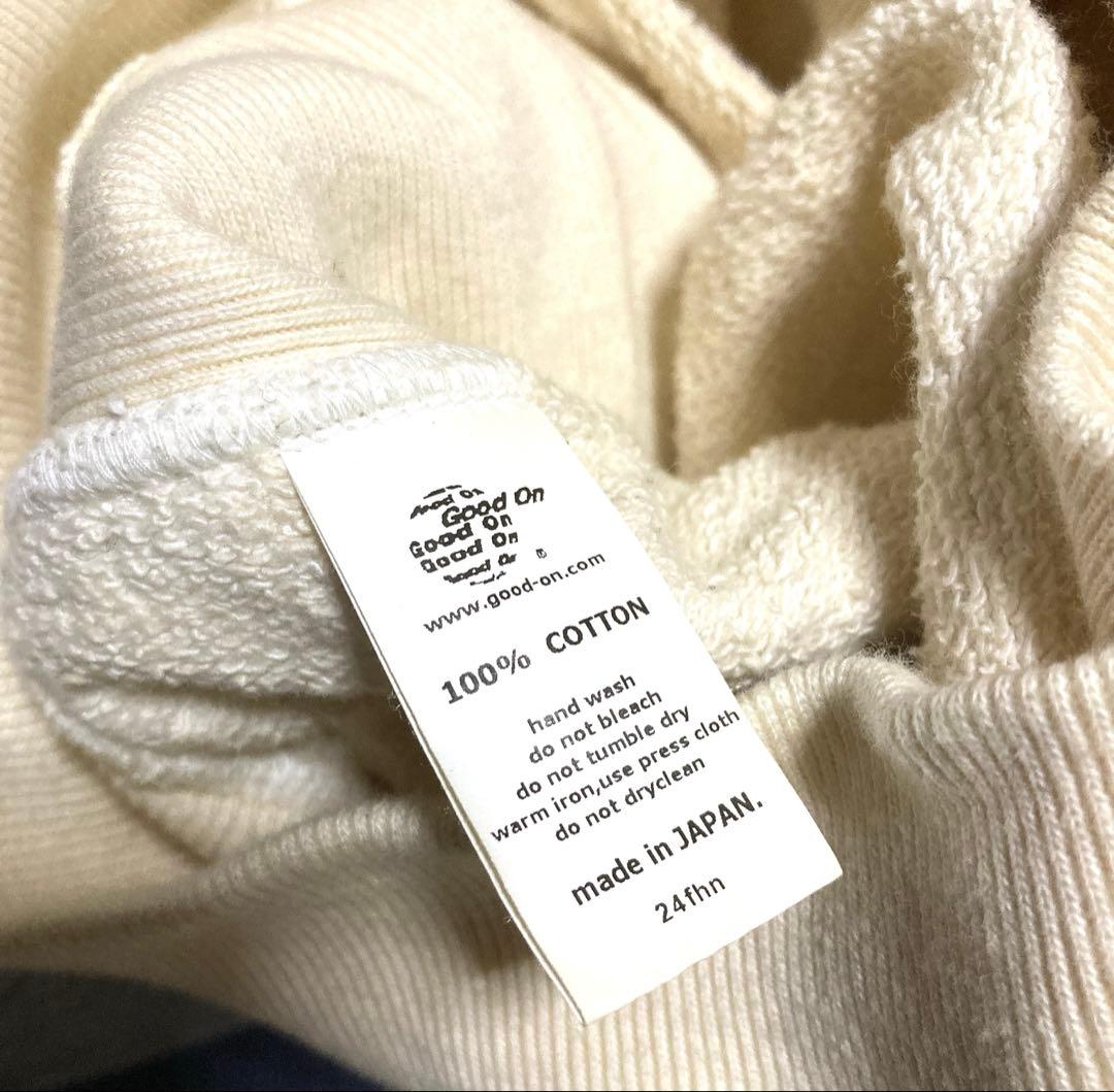Goodonグッドオン　スウェットトレーナー　アイボリー クルーネック 美品