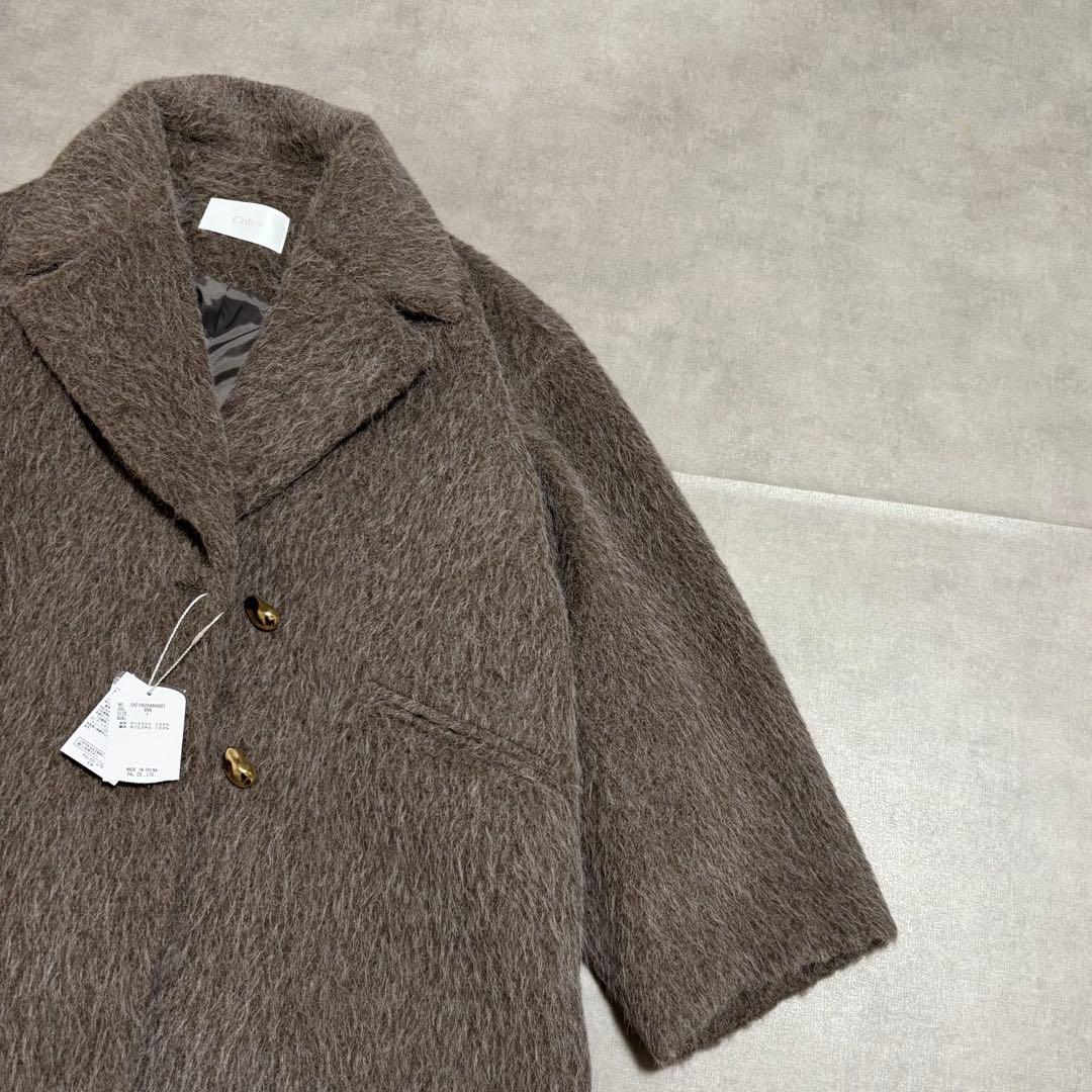 【新品タグ付き】Chico / 金釦シャギールーズコート
