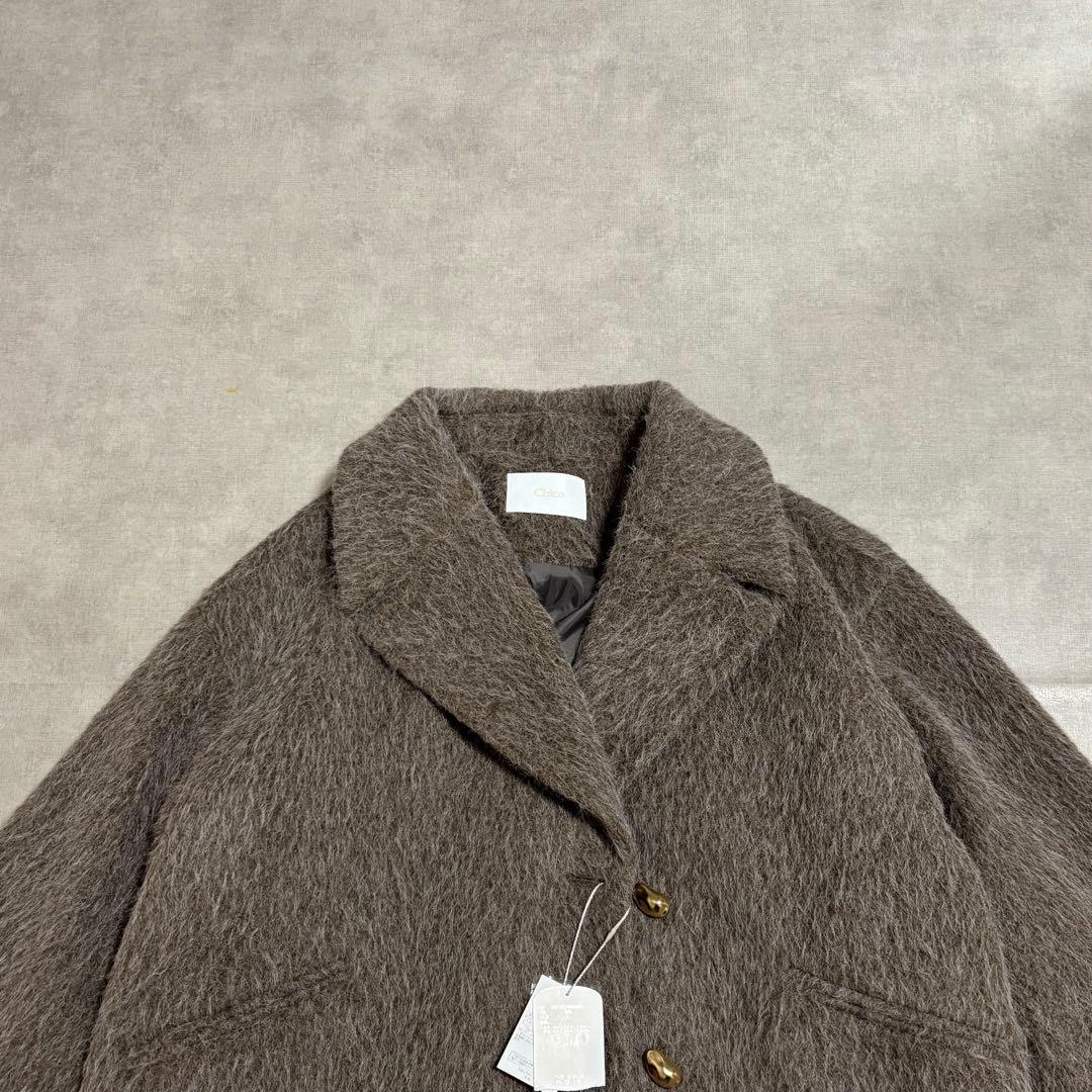 【新品タグ付き】Chico / 金釦シャギールーズコート