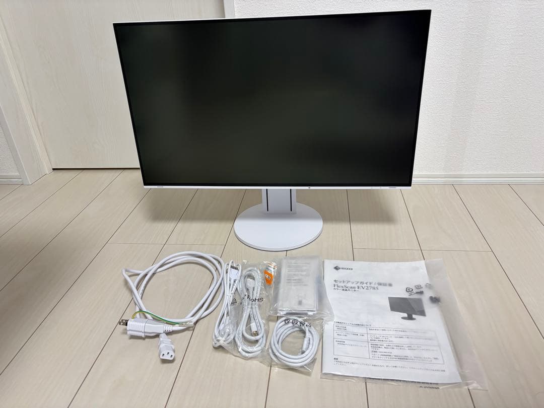 EIZO FlexScan EV2785 ホワイト 27インチ 4Kモニター ①
