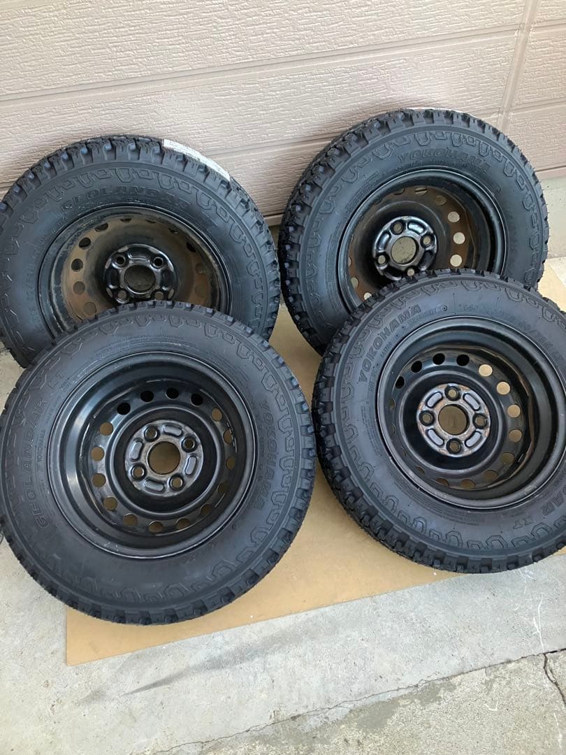 専用145/80r12 25年送料込み ホワイトレター ゴツゴツ4本セット