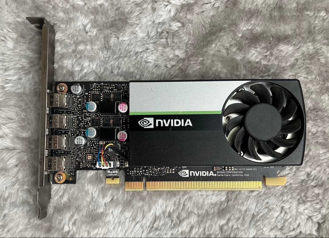 NVIDIA T1000 4GB 正常動作取り外し中古品
