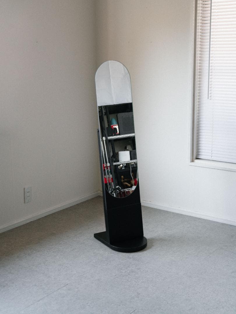 80's SHISEIDO 非売品 スタンドミラー スペースエイジ ポストモダン