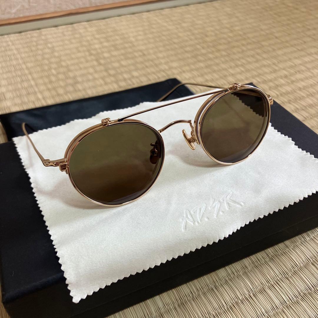 美品　A.D.S.R. adsr サングラス LARS ラーシュ 02 ゴールド