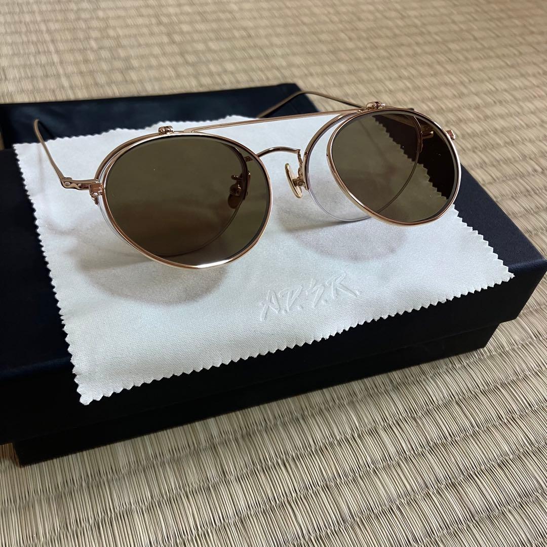 美品　A.D.S.R. adsr サングラス LARS ラーシュ 02 ゴールド