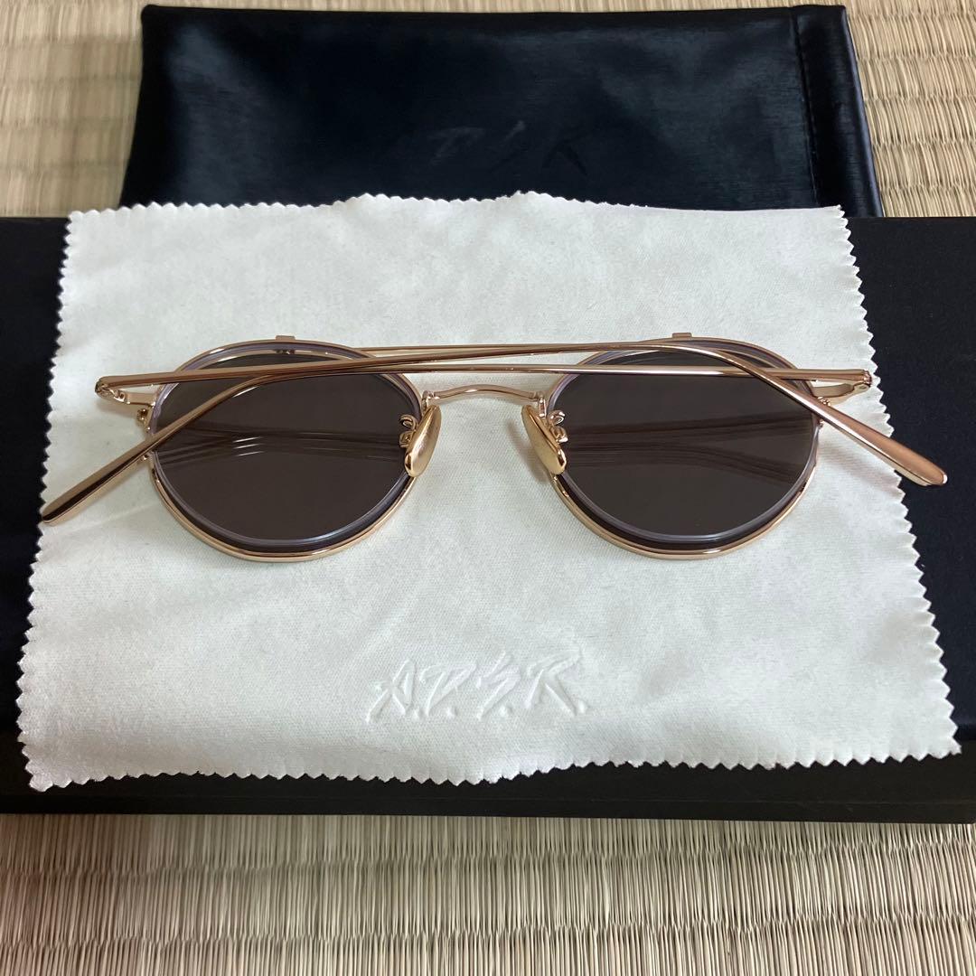 美品　A.D.S.R. adsr サングラス LARS ラーシュ 02 ゴールド