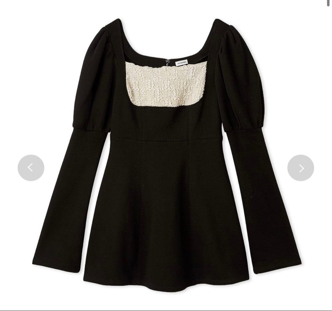 【新品未使用タグ付】 リリーブラウン ロココ調スウェットミニワンピース