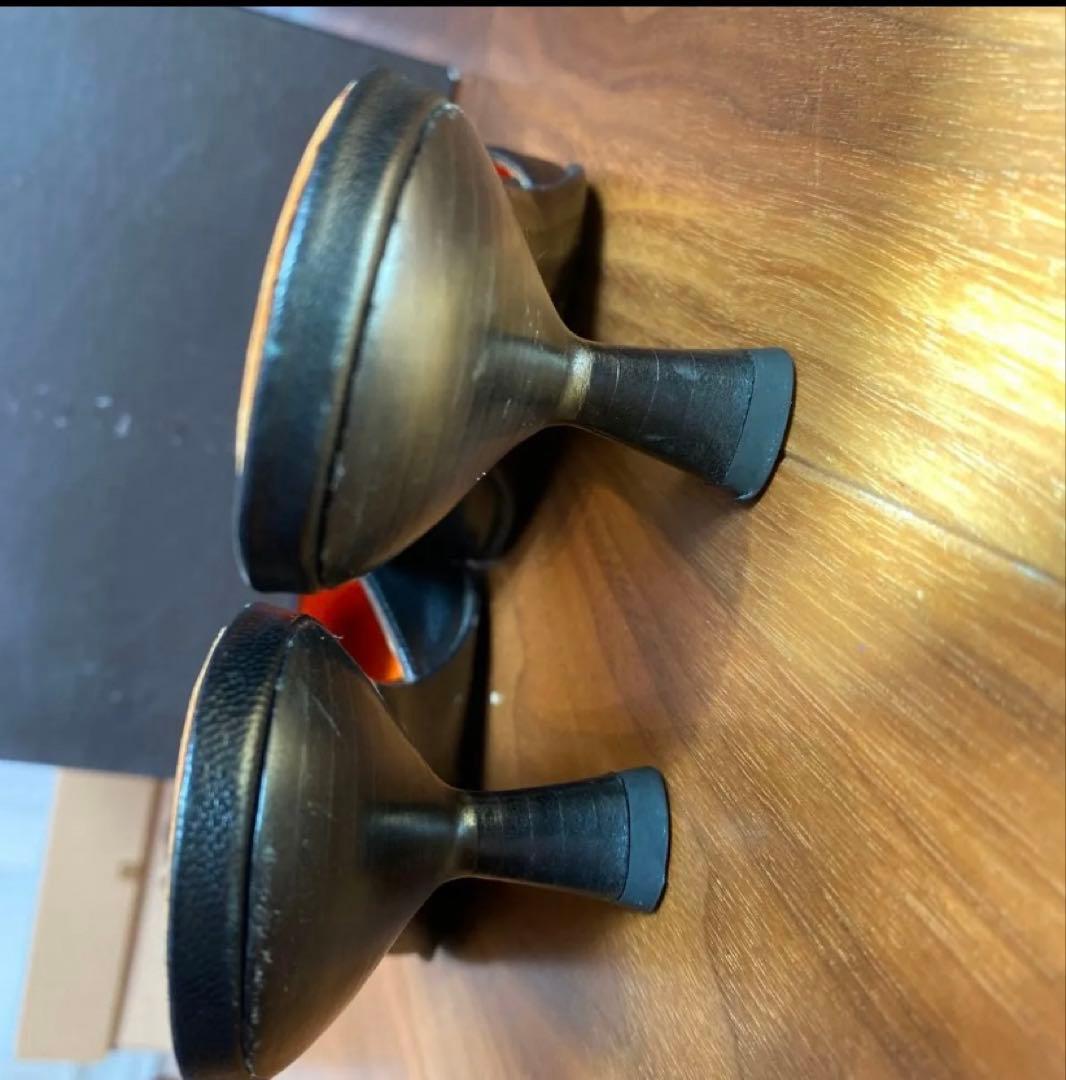 GUCCI レザー ミュール ブラック