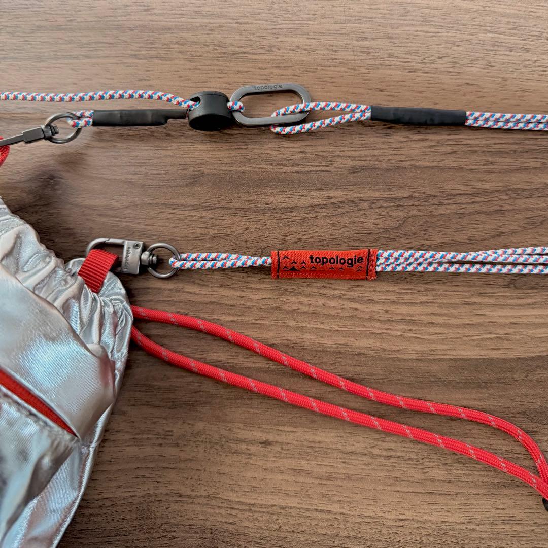 topologie トポロジー リバーシブル巾着バッグ+ショルダーストラップ