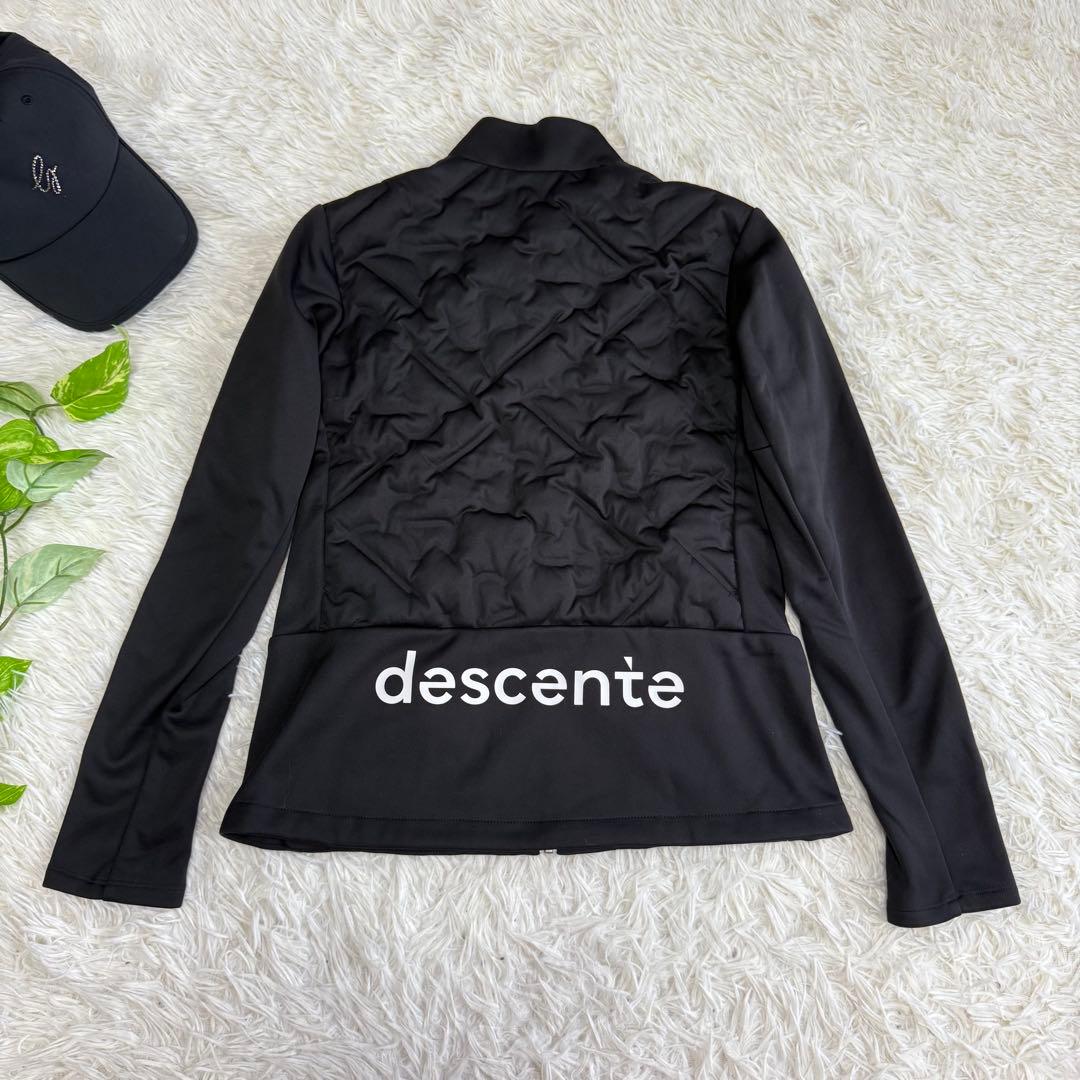 【デサントゴルフ】美品 セットアップ ダウン ブラック Mサイズ レディース