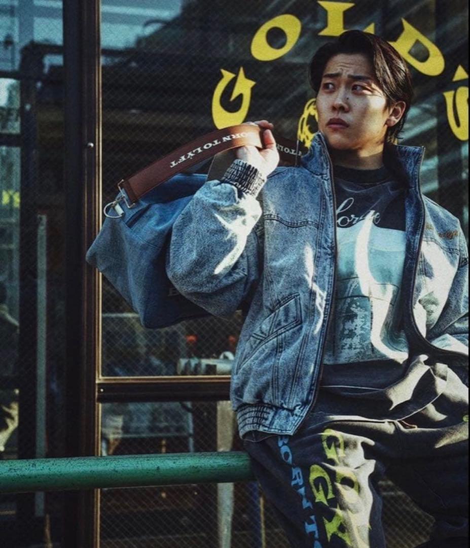 XL！LYFT × GOLD'S GYM オーバーサイズデニムジャケット