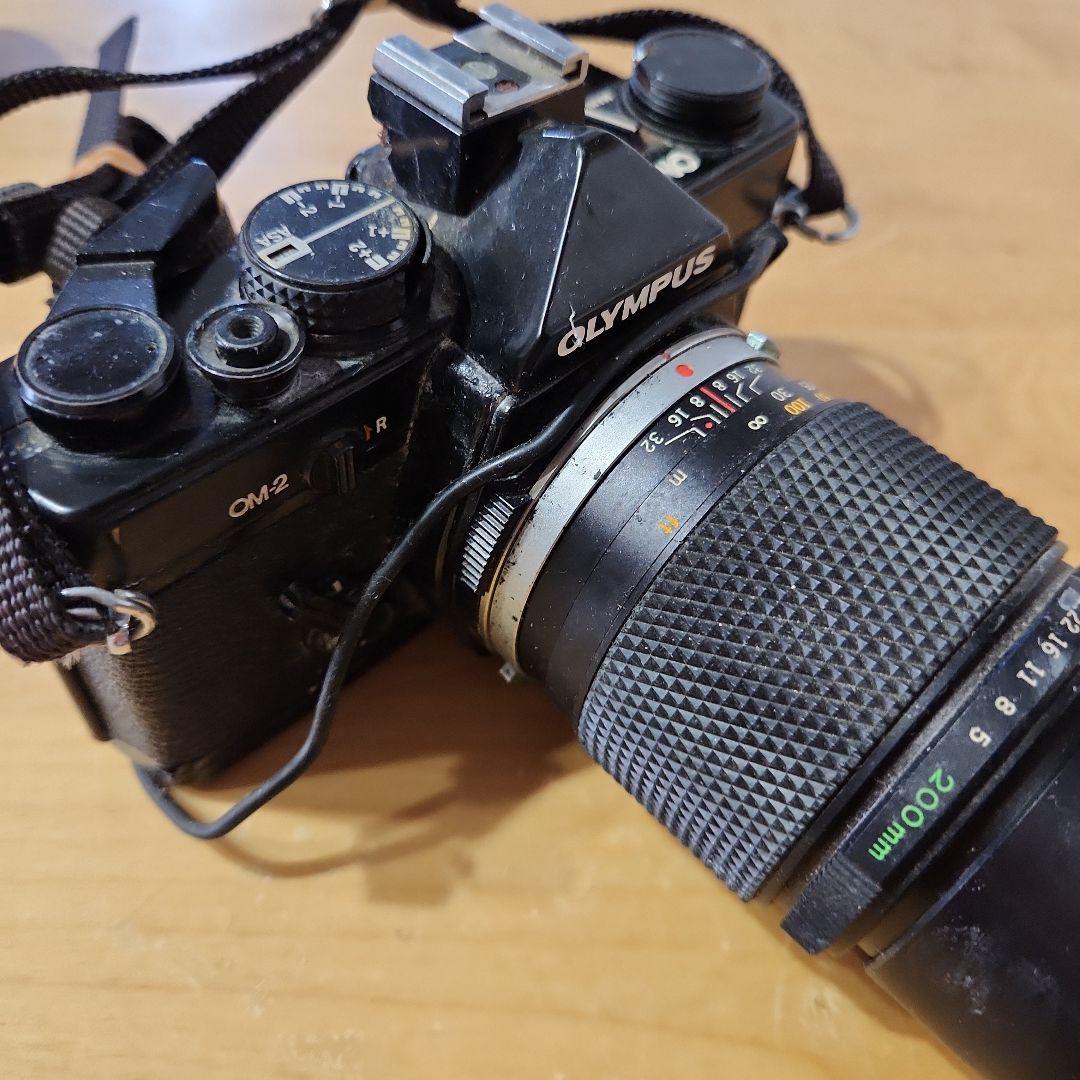 フィルムカメラ OLYMPUS OM-2 + ZUIKO AUTO-T 200mm JUNK
