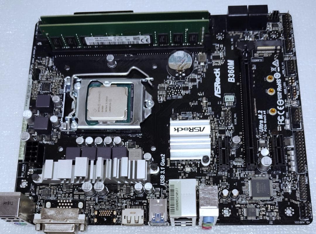 ASRock B360M マザーボード CPU・メモリ付き