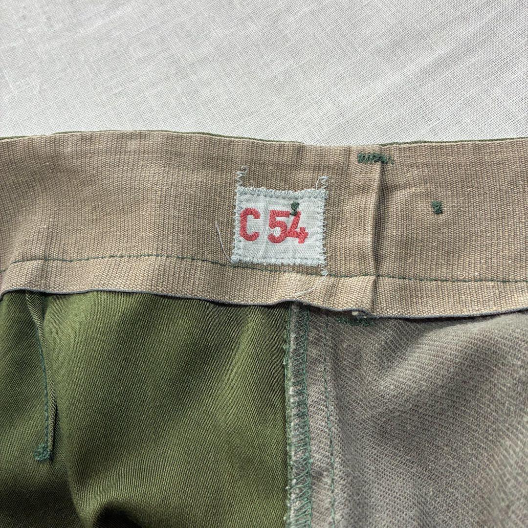 60s スウェーデン軍 M59 ミリタリー カーゴパンツ C54 W38 ユーロ