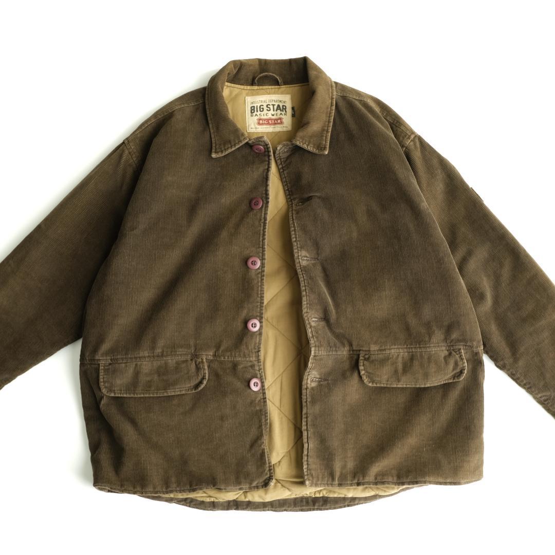 BIG STAR 90s 中綿　コーデュロイジャケット　 ミドル丈　L.