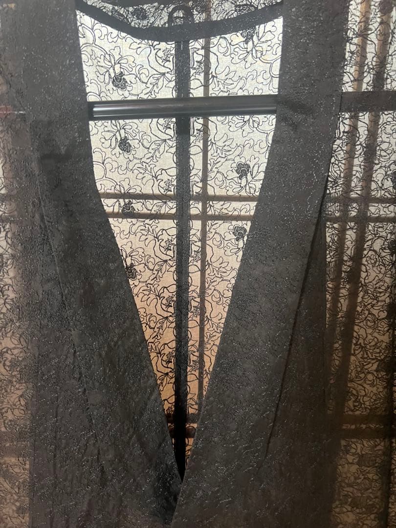 新品未使用 しつけ糸付き 道中着 夏用 和装コート 正絹