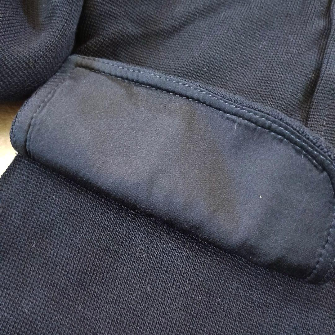 美品 セントジョン ナポレオン ジャケット パール ウール シルク ネイビー S