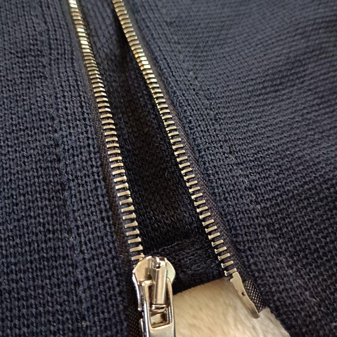 美品 セントジョン ナポレオン ジャケット パール ウール シルク ネイビー S