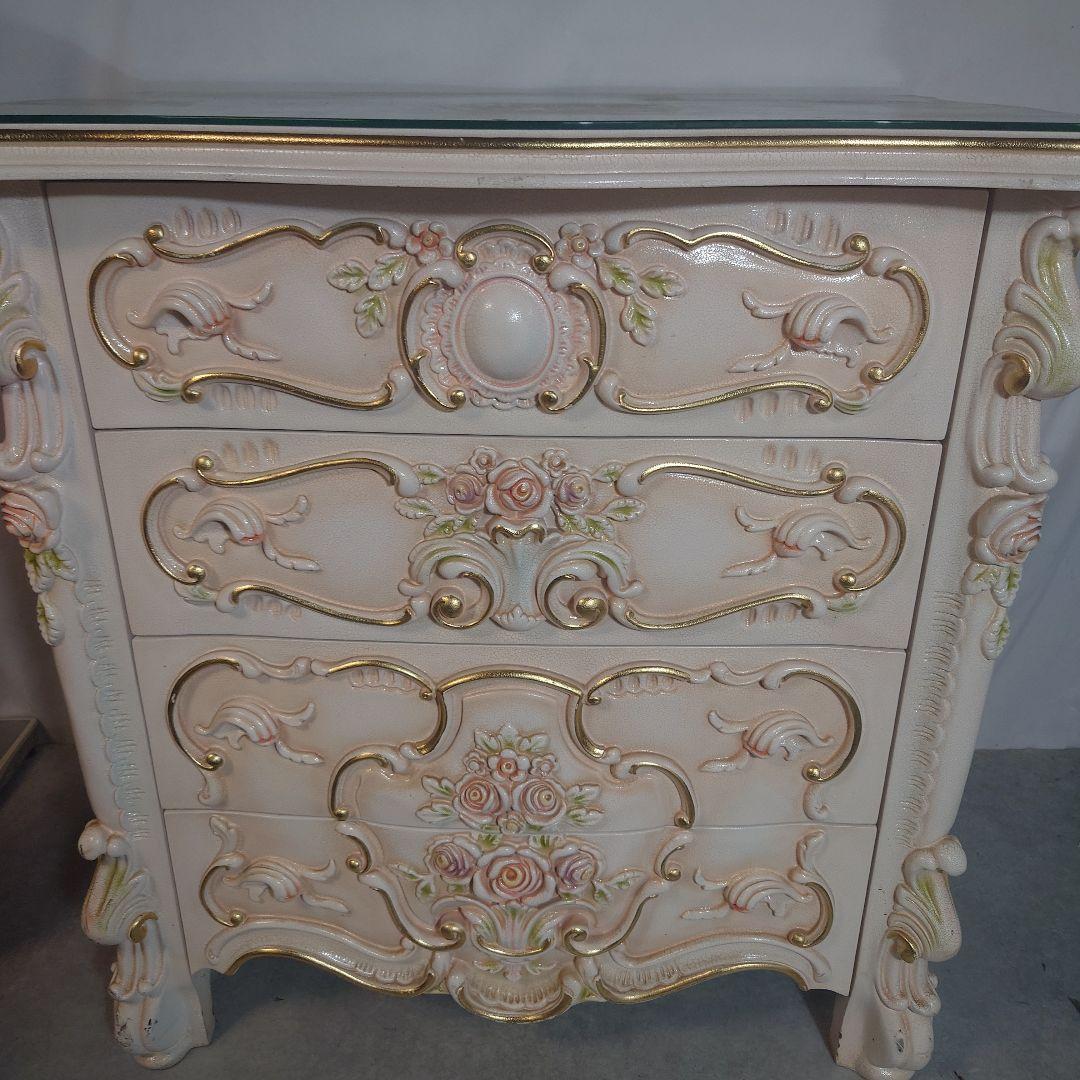 【マロングラッセ】　ロココ調四段チェスト