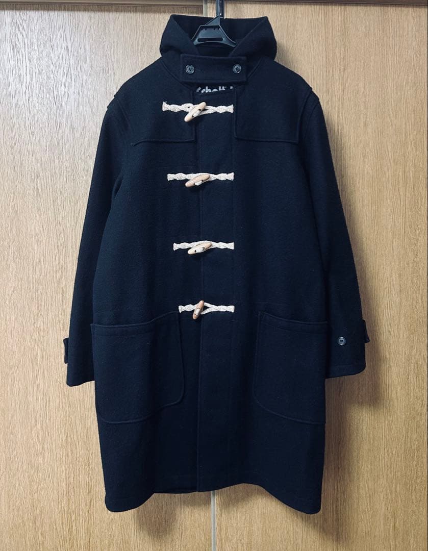 〈クリーニング済み〉 Schott ダッフルコート ブラック M