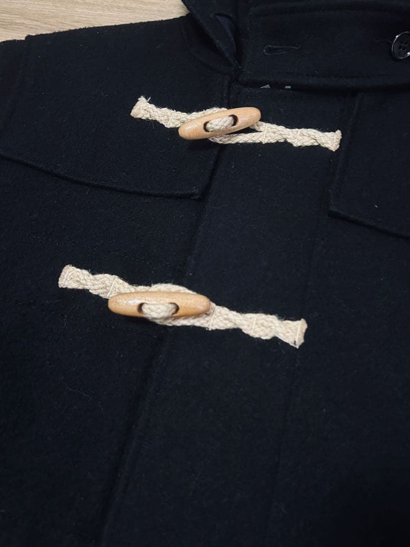 〈クリーニング済み〉 Schott ダッフルコート ブラック M