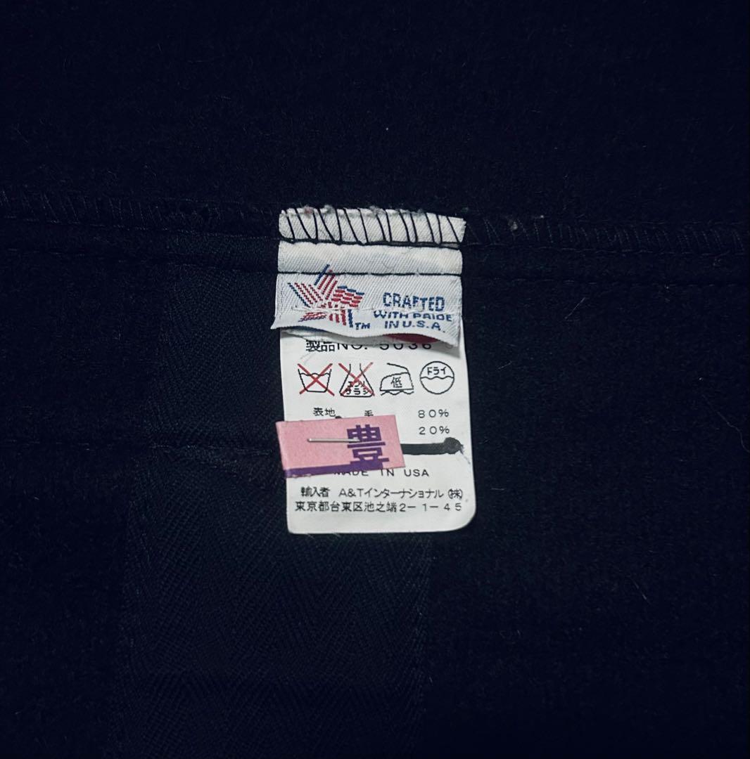 〈クリーニング済み〉 Schott ダッフルコート ブラック M