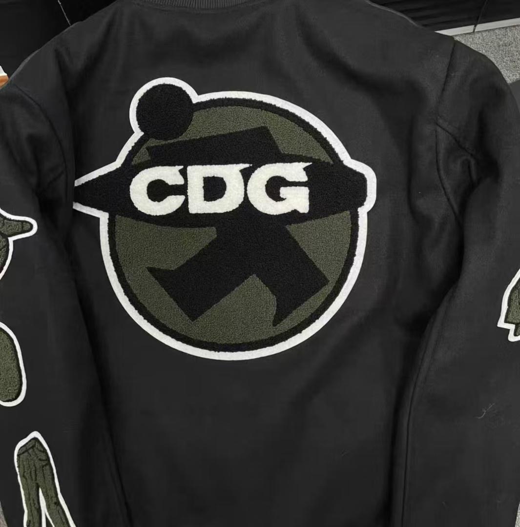 STUSSY 刺繍ロゴ入りボンバージャケット