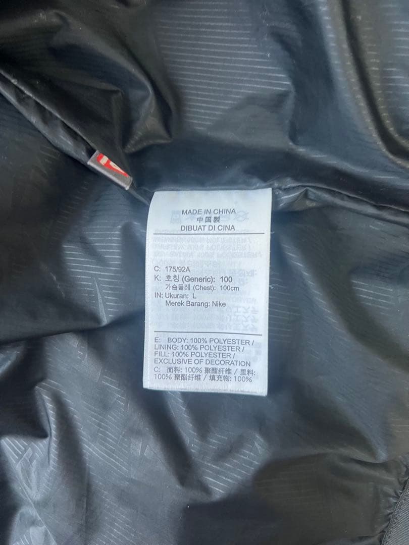 Nike ブラック ダウンジャケット L