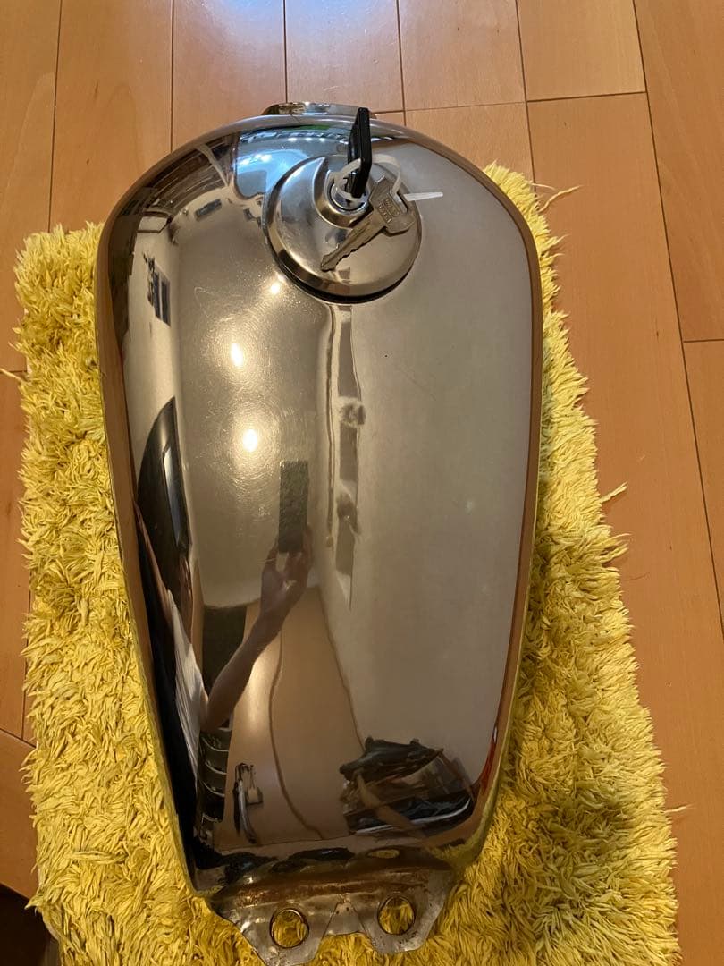 ボルティ gn125 gn250用クロムタンク メッキタンク 鍵付き